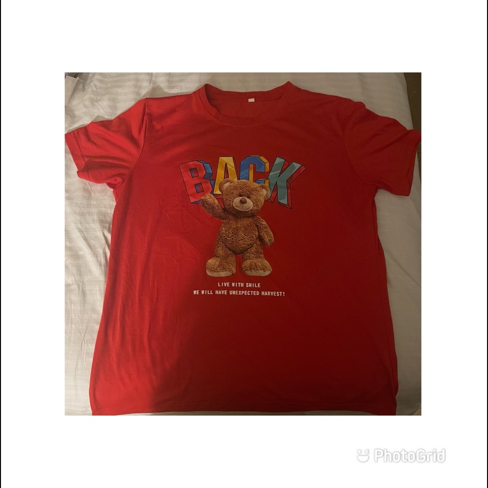 Men Cartoon & Slogan Graphic Tee (worn once)